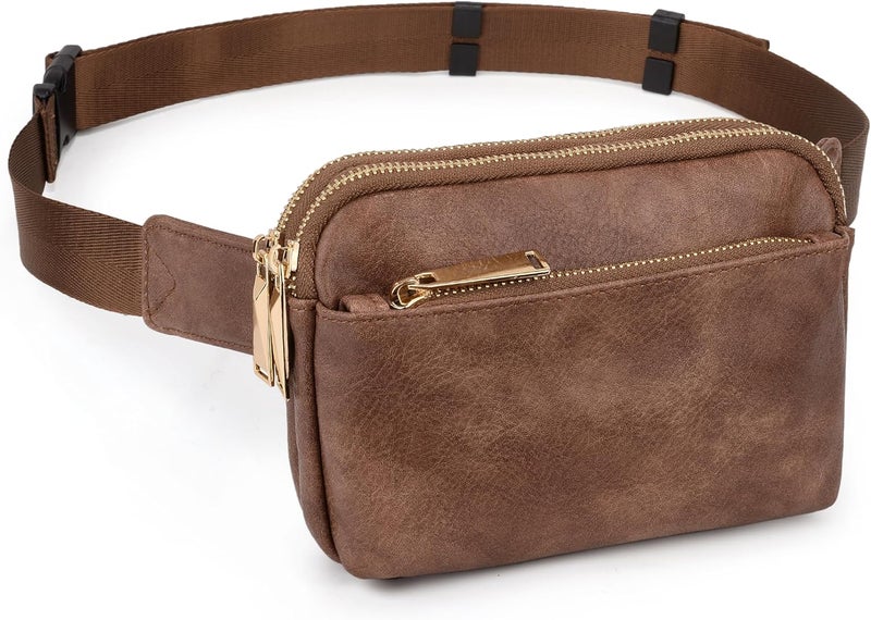 UTO Fanny Pack for Women Crossbody Trendy Fashion Belt Purse Chest Waist Hip Bumbag for Outdoor Shopping Travel Hiking - Image 1